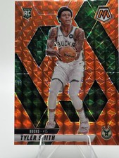 Tyler Smith 2024-25 Panini Mosaic Mosaic Orange #225 Milwaukee Bucks (RC) /249