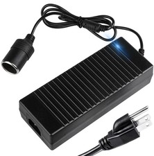 110V to 12V Converter, 15A 180W AC to DC Adapter, 12 Volt Cigarette Lighter S...