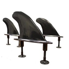 3 Pack Soft Top Surfboard Fin Set, Surfing Fins, Replacement, Skeg, Thruster