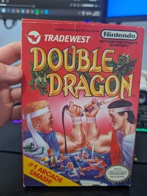 ***NES Used Double Dragon-100% Authentic-CIB Complete in Box-Game Box Manuel