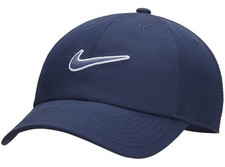 Image of Nike Untructured Swoosh Cap Midnight Navy M / L Official Merchandise Brand New