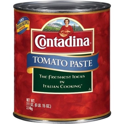 Contadina Tomato Paste 111 oz #10 Cans 6 Case Pack, Roma Califonia Tomatoes
