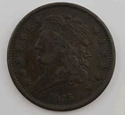 Photo of a 1835-P Half Cent from an eBay listing that sold on Jul 22, 2026