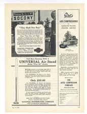 1925 Flexlume Co. of Buffalo, New York Ad: SOCONY Gas Station w Lit Sign Display