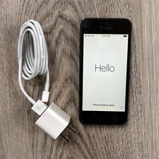 Apple iPhone 5 A1428 16GB Black Wi-fi Cellular Cell Phone No SIM Holds Charge