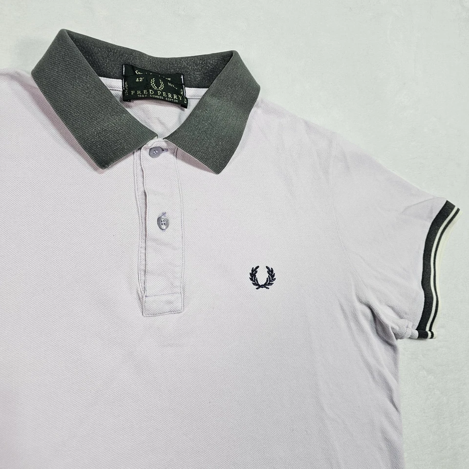 Camisa Polo De Colección Fred Perry Ropa Deportiva Piqué Para Hombres L 42 EE. UU. Edición Especial Inglaterra Foto 2 de 4