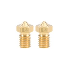 0.4mm 3D Printer Nozzle Head M6 Thread V5 V6 3mm Extruder Print Brass 2pcs
