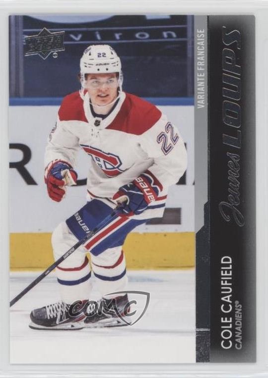 2021-22 Upper Deck Series 1 Young Guns French Cole Caufield #201 Rookie RC