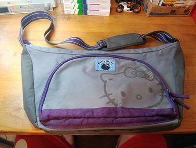 *RARE* Sanrio HELLO KITTY Original Large Logo Tote Bag Shoulder Bag Embroidered!