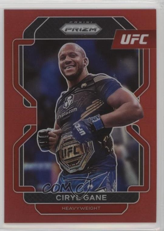 2022 Panini Prizm UFC Red Prizm 173/299 Ciryl Gane #101 4g8