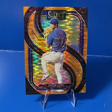 2025 Select Baseball Jonah Tong RC Orange Pulsar Prizm Premier Level /49