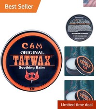 1oz TAT WAX Tattoo Balm - All-Natural Formula for Breathable, Fast Healing Skin