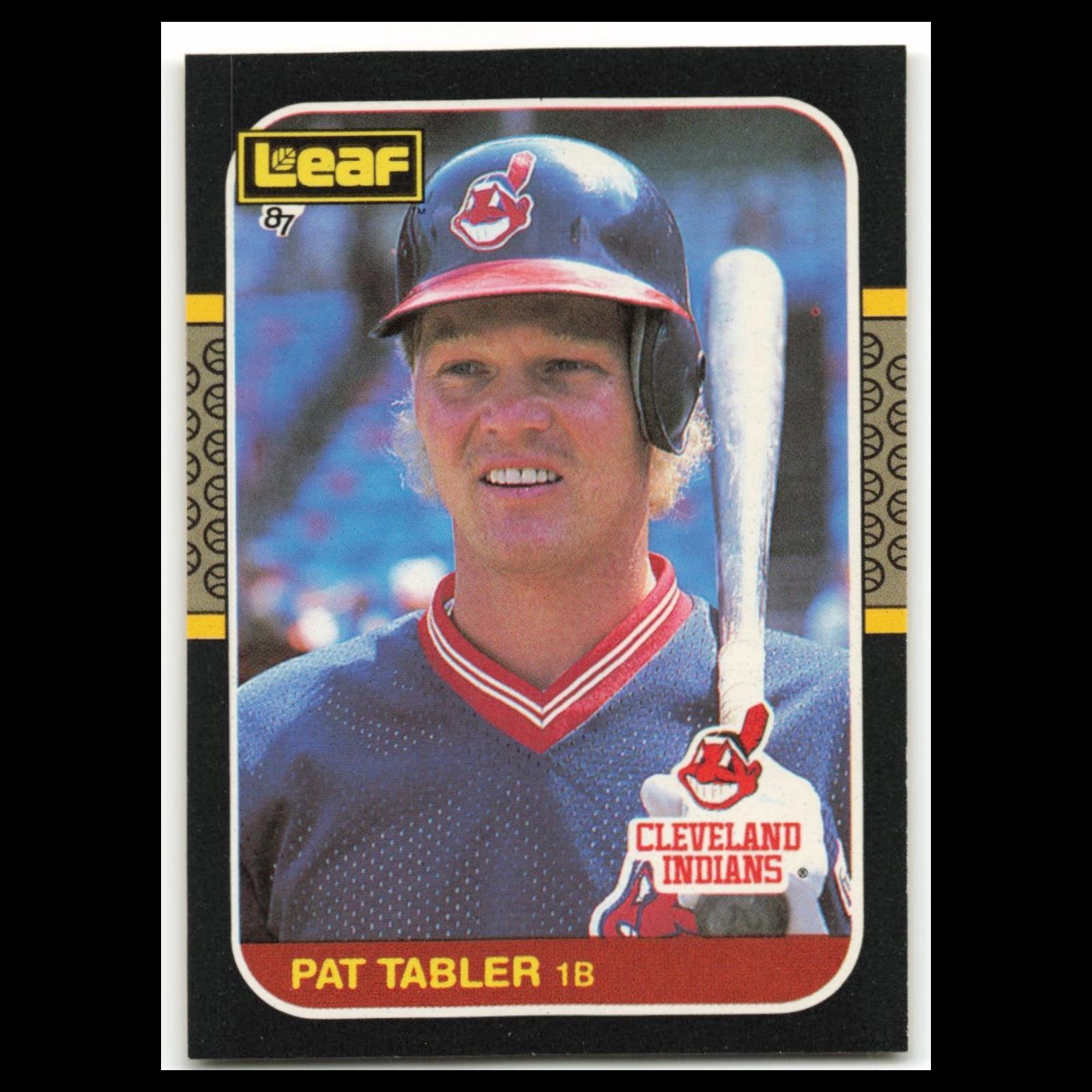 Pat Tabler #182 1987 Leaf Cleveland Indians Baseball Card MLB NM