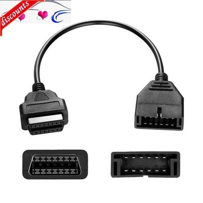 12pin Obd1 to 16pin Obd2 Convertor Adapter Cable for Diagnostic Scanner for Gm