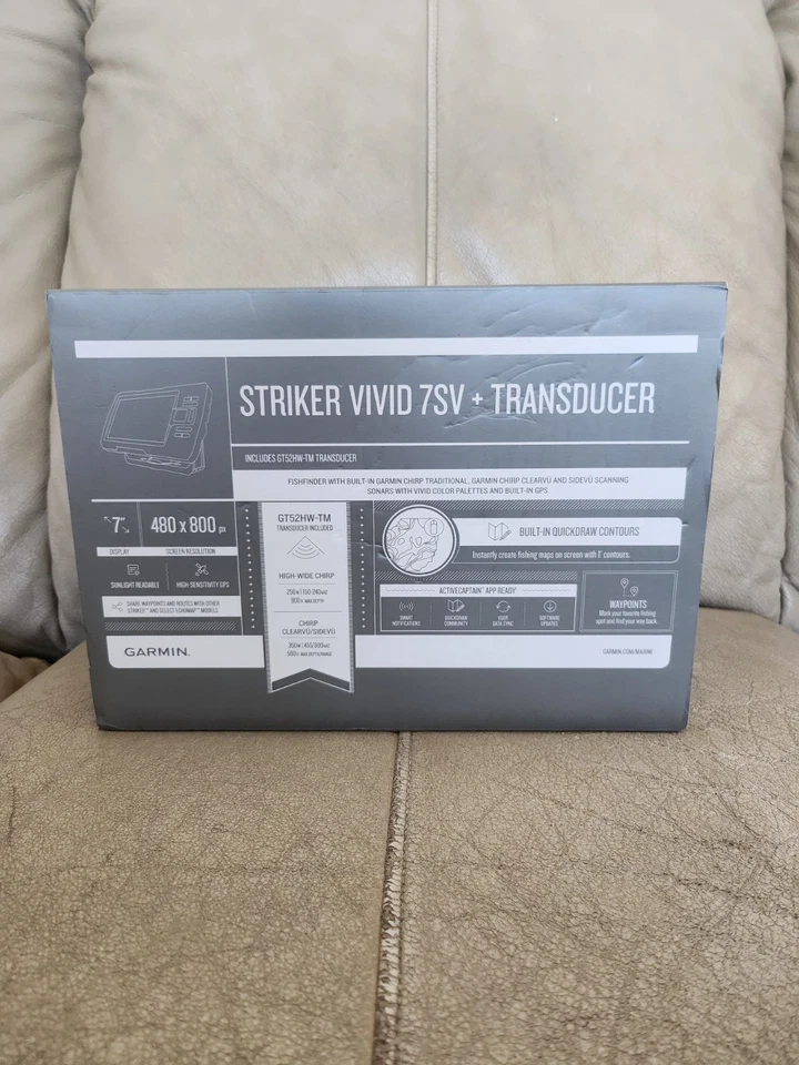 Garmin Striker Vivid 7SV 7" Fishfinder w/ GT52HW-TM Transducer NEW - Image 3 of 4