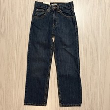 Toughskins Jeans Boys Size 7 Dark Wash Denim Relaxed Fit Adjustable Waist NEW