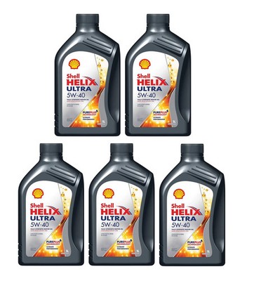 Shell Helix Ultra 5W-40 Motoröl 5w40 Synthetic Motorenöl 5Liter