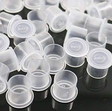 Tattoo Ink Caps, 300Pcs Plastic Disposable Microblading Tattoo Pigment Self Stan