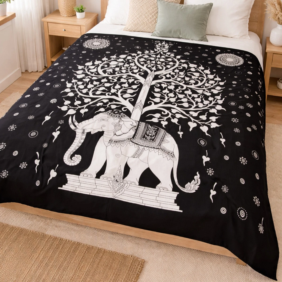 Tagesdecke Schwarz Weiß online kaufen