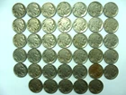 FULL ROLL 40 BUFFALO NICKELS, WITH EXTRAS,  NICE COLLECTOR COINS, FREE SHIPPING