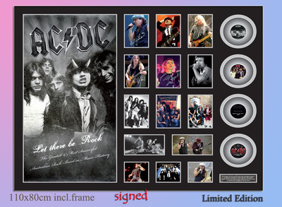 NEW!! AC/DC 4CD MEMORABILIA SIGNED n FRAMED LIMITED EDITION COA | eBay ...