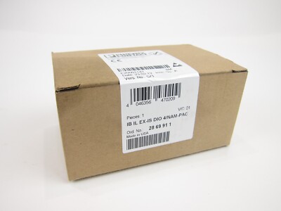 New Sealed Phoenix Contact 2869911 Inline Terminal IB IL EX-IS DIO 4/NAM-PAC