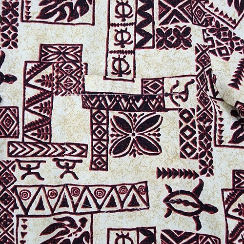 Vtg Ho Aloha Shirt Men XL Short Sleeve Hawaiian Island Tribal Tiki AOP Camp USA - Picture 10 of 13
