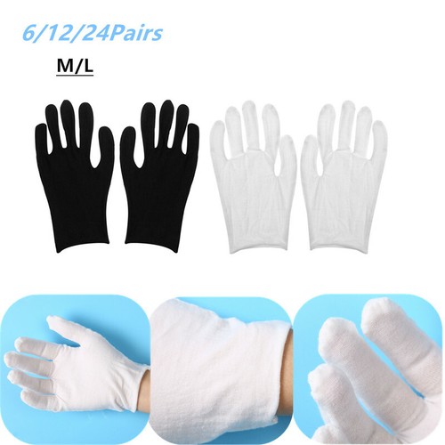 Cotton Lightweight&Thin Working Gloves Mittens For Coin Jewelry Inspection Clean - Picture 4 of 16