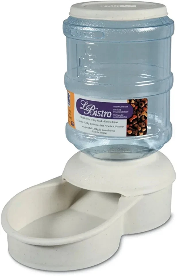 °°petmate La Bistro 20 lb. Dispensador de alimentos para animais de estimação. Grande. Alimentador automático°°. - Imagem 2 de 2