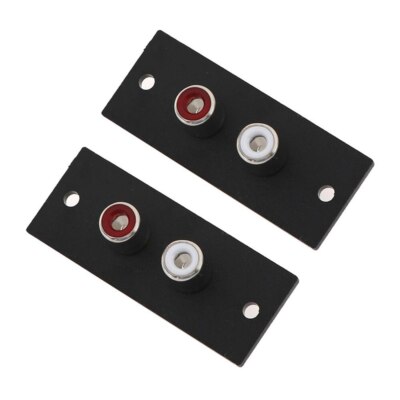 2pcs 2 Way Copper Core RCA Terminal Phono Chassis Socket