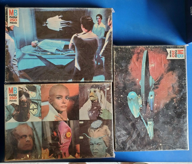 Vintage 1979 Milton Bradley Star Trek:TMP Jigsaw Puzzle Set of 3-Boxed (SRP-109)