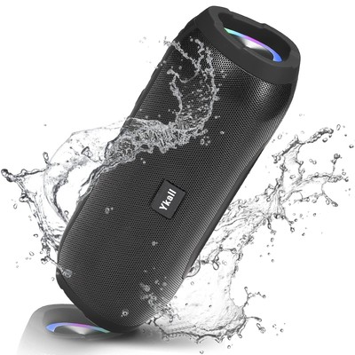 Bluetooth Lautsprecher 20W LED Musikbox mit 360° HD Stereo Sound IPX6 Wasserd...