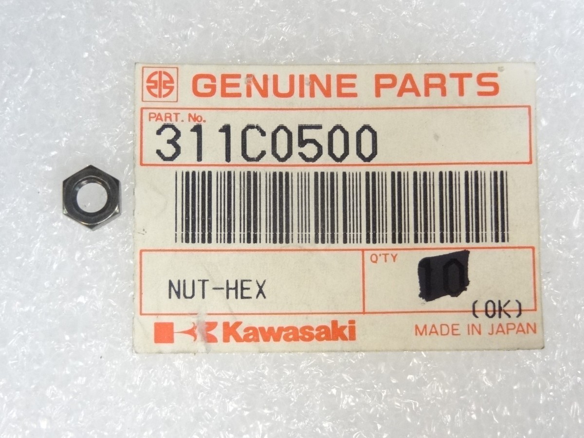 Kawasaki NOS NEW 311C0500 Hex Nut 5mm ER EX KL KX KEF KLF KLX KSF