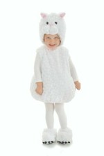 UNDERWRAPS White Cat Kitty Plush Toddlers Halloween Costume, Toddler L 2T-4T
