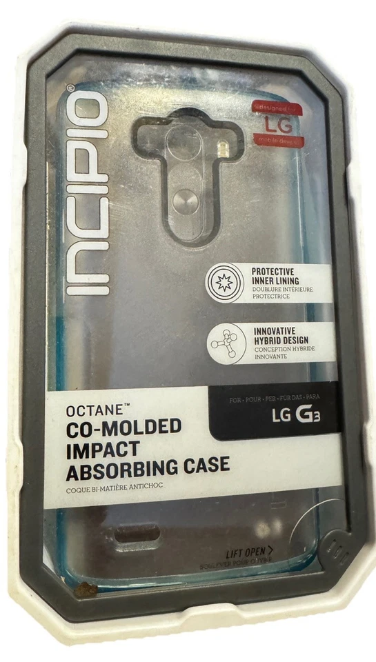 Incipio Octane 保护壳 适用于 LG G3 - 透明/结霜 蓝色 青色 — 第 2/4 张图片