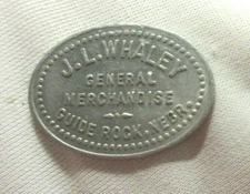 GUIDE ROCK NEBR ( NE NEBRASKA ) J L WHALEY GF 10 c  TOKEN ~ 225 PEOPLE  (others)