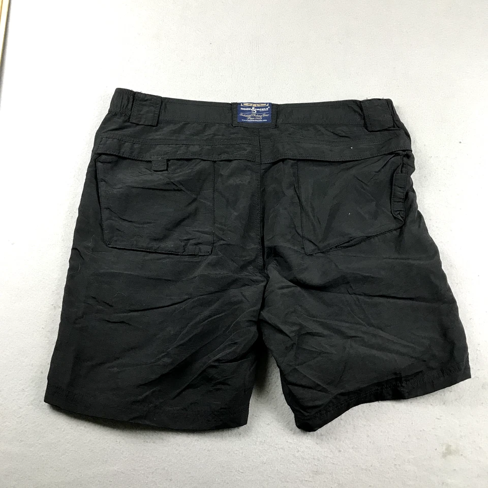 Pantalones Cortos Hook Tackle TFG Para Hombres 40 Caqui Negro Nylon Utilidad Pesca Foto 3 de 4