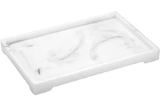 Luxspire Bathroom Tray for Counter, Vanity 12 X 8, Large, Marble