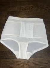 VINTAGE VESTS WHITE HIGH WAISTED GIRDLE BRIEF USA LARGE