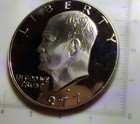 1977 S EISENHOWER DOLLAR PROOF COOPER NICKEL CLAD. CN77P — photo 1