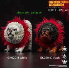 Damtoys 1/6 Gk020 Gangsters Kingdom Club K Hong Wu Tibetan Mastiff Black+White