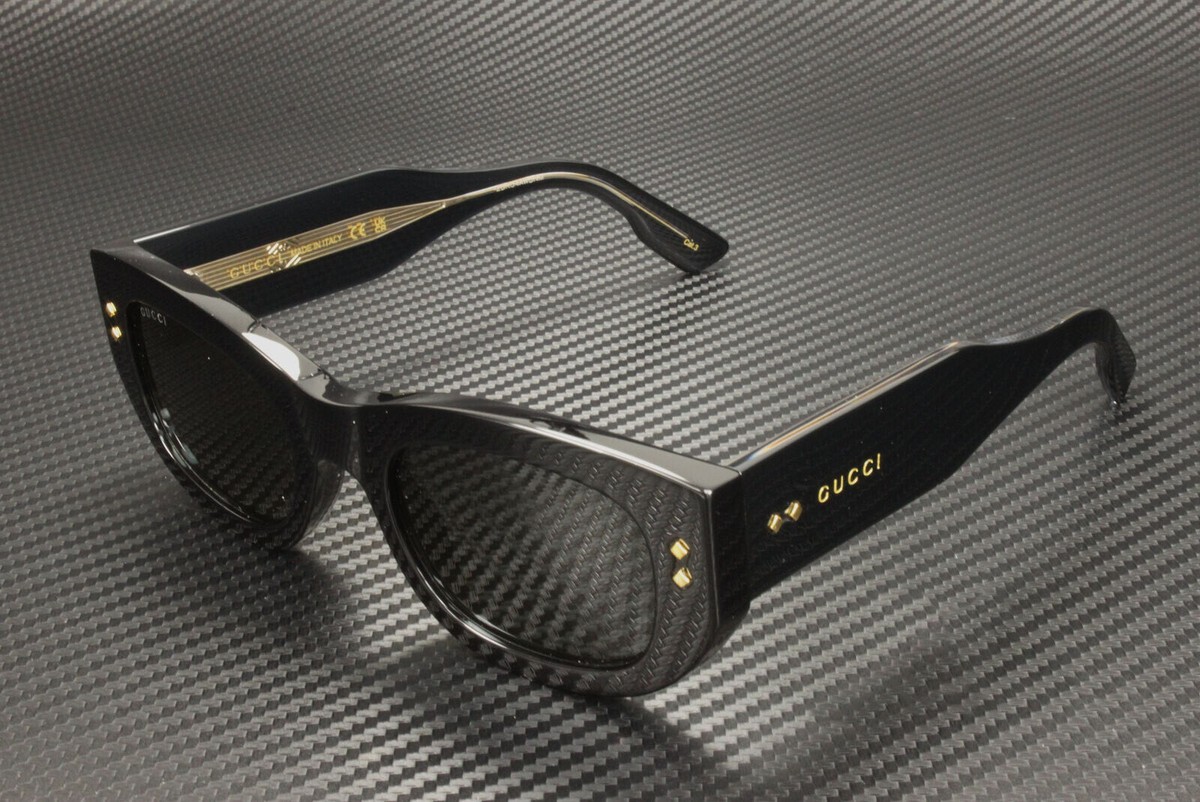 サングラス GUCCI Woman Sunglasses Black GG1215S 002 GUCCI GG1215S 002 Black Dark Grey Women's 51 mm M Size