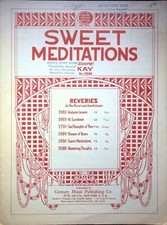 VINTAGE SWEET MEDITATIONS REVERIE KAY NO:2686 - MUSIC SHEET