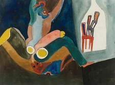 FRANCISCO TOLEDO Surrealism Art Poster or Rolled Canvas Print "ESCENA FANTÁSTIC"