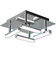 Led Deckenleuchte Chrom 25X11X25Cm 1600Lm 3000K 20W NäVe 1228542