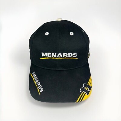 Menards Racing #11 Paul Menard Adjustable Baseball Hat, Black NASCAR Cap - Seba