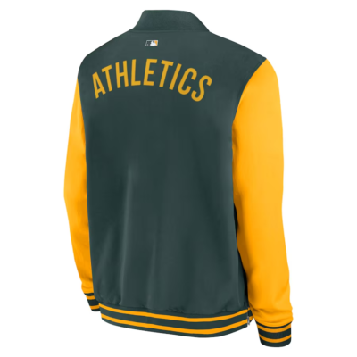 Oakland Athletics Nike Authentic Collection Dugout Full-Zip Bomber