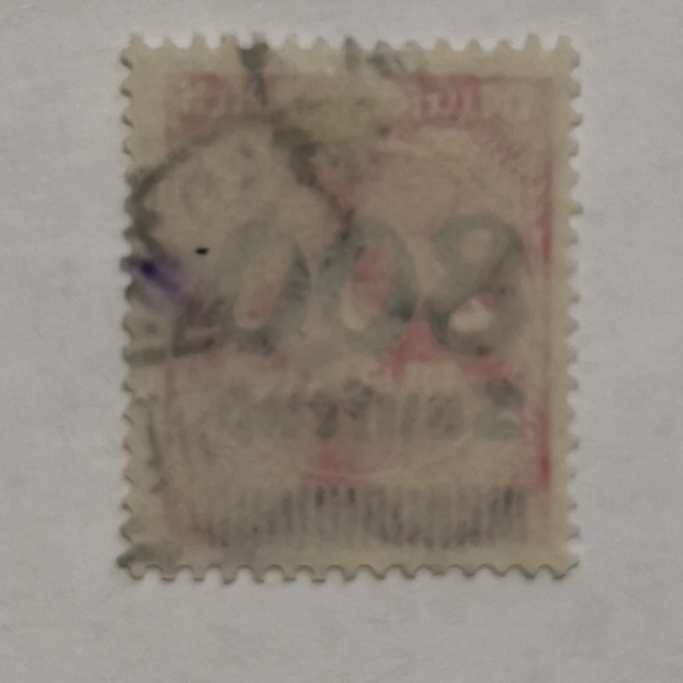 SELLO DE ALEMANIA DE 1923 #263 HIPERINFLACIÓN CON RECARGO DE $800,000 MÁS DE $200,000,000 Foto 2 de 2