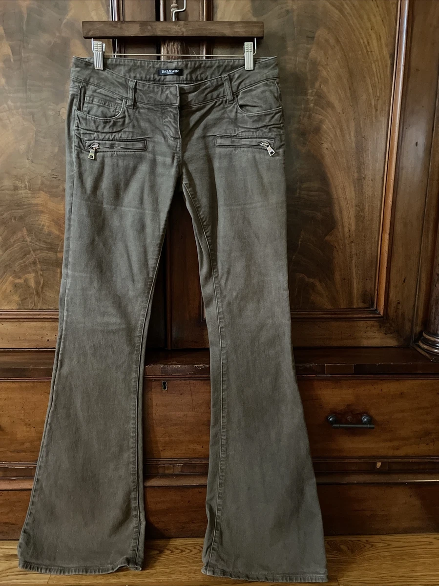 Balmain flared best sale jeans