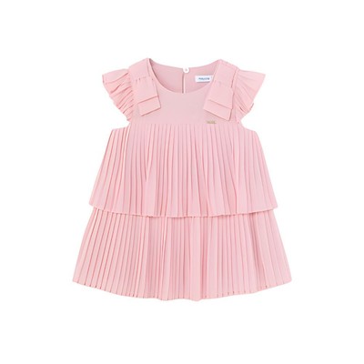 Mayoral Mädchen Baby Sommer-Kleid Gr. 74-98 Festkleid rosa Plissee